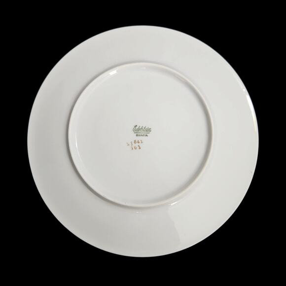 Edelstein Bavaria 8" Plates Set of 4 Pastel Atomic Mid Century Modern Gold Rim - Picture 2 of 4